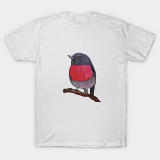 Pink Robin bird T-Shirt